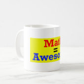 数学=素晴らしいマグ コーヒーマグカップ (正面左)