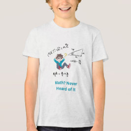 数学?聞いたことないよ、数式付き トライブレンドTシャツ