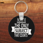 数学。重要な唯一の主題。数学のプンジョーク キーホルダー (正面)