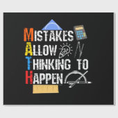 数学。間違いが起こ考えるるのを許す ラッピングペーパー (フラット)