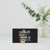 数学。間違いが起こ考えるるのを許す 名刺 (スタンド正面)