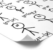 数学 I ステックフィギュア I 関数 方程式 I 算数 ポスター (角)