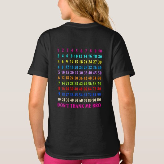 数学 Tシャツ (裏面)