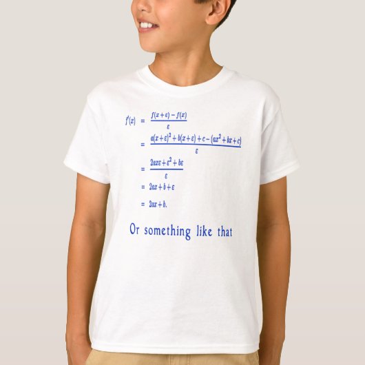 数学 Tシャツ (正面)