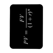 数式'お金の時間の値" マグネット (縦)