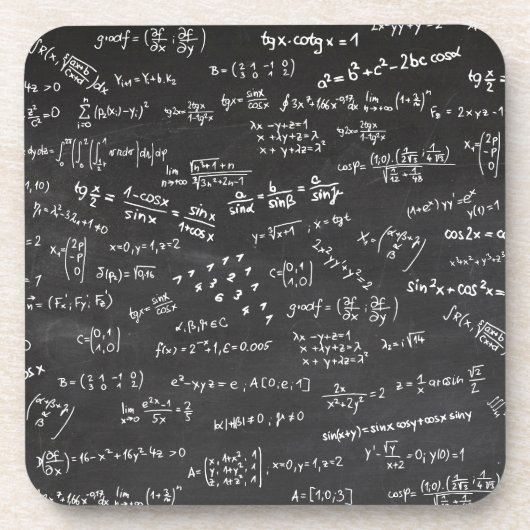 数式と数値 コースター (正面)
