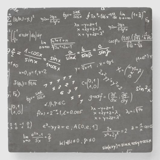 数式と数値 ストーンコースター (正面)