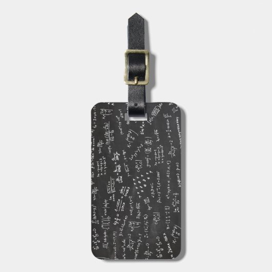 数式と数値 ラゲッジタグ (正面縦)