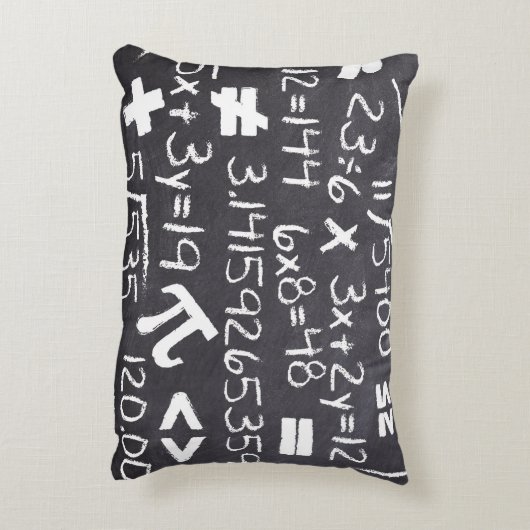 数式と数式の白黒 アクセントクッション (裏面(縦))