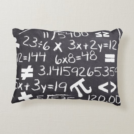数式と数式の白黒 アクセントクッション (裏面)