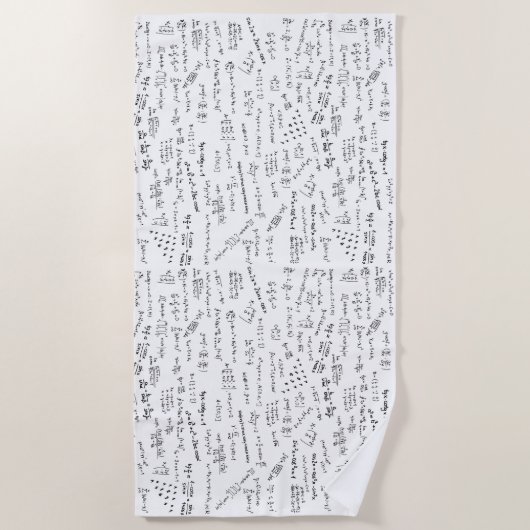 数式と数式 ビーチタオル (正面)