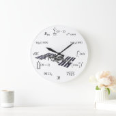 数式と記法 ラージ壁時計 (ホーム)