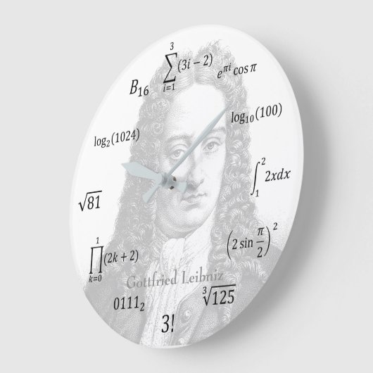 数式と記法 ラージ壁時計 (傾斜)