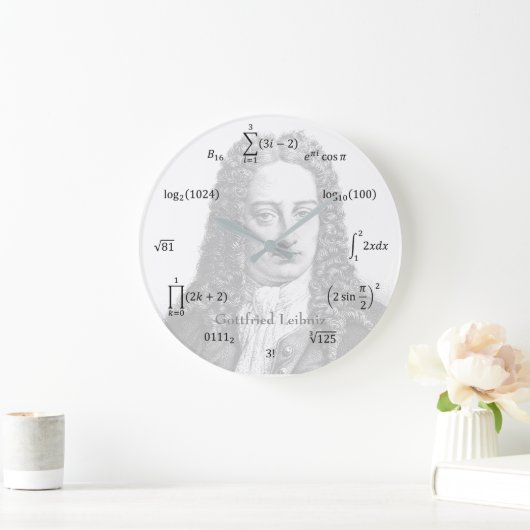 数式と記法 ラージ壁時計 (ホーム)