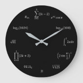 数式と記法 ラージ壁時計 (正面)