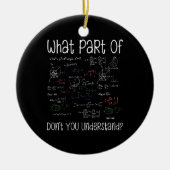 数式のどこがわからないの? セラミックオーナメント (正面)