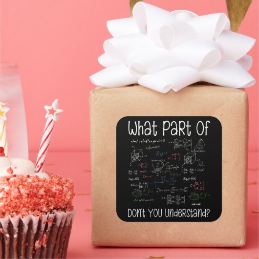 数式のどの部分が数式を理解していない スクエアシール (パーティー)