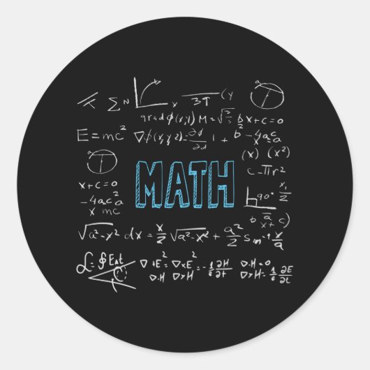 数式の数学 ラウンドシール (正面)