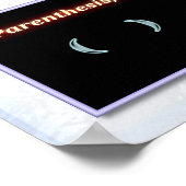 数式の署名ポスター ポスター (角)