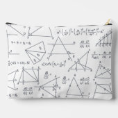 数式の計算と図形パーソナライズされた アクセサリーポーチ (裏面)