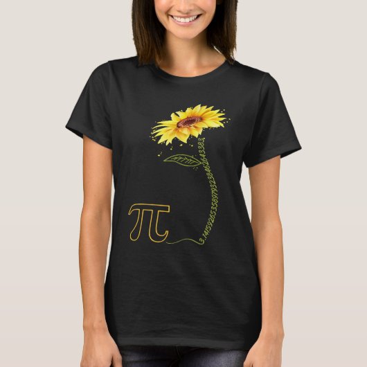 数式のPI 3 14数値記号(数式先生) Tシャツ (正面)