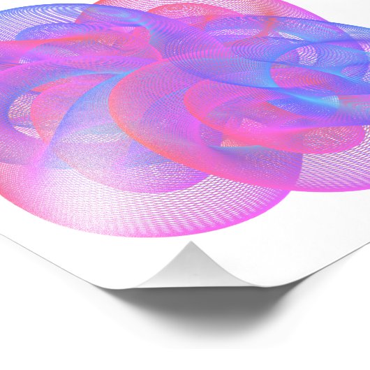 数式を使用した幾何学的姿 フォトプリント            (角)