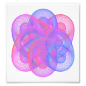 数式を使用した幾何学的姿 フォトプリント            (正面)