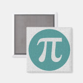 数式ギークのPi記号、青い円、数字。 マグネット (正面/裏面)