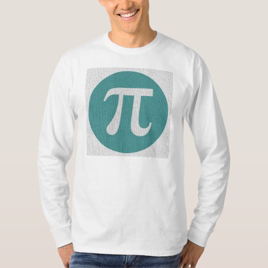 数式ギークIP記号、青い円、数字。 Tシャツ (正面)