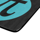 数式ギークIP記号、黒の青 カッティングボード (角)