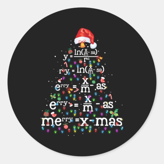 数式ツリー ラウンドシール (正面)