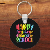 数式ハッピー100日の学校先生数学 キーホルダー (正面)