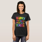 数式ハッピー100日の学校先生数学 Tシャツ (正面フル)