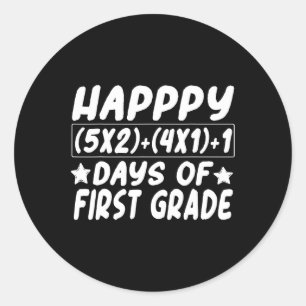 数式ハッピー100日の学校教育Ki ラウンドシール
