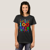 数式ハッピー100日の学校100日目Te Tシャツ (正面フル)