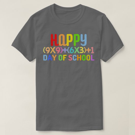数式ハッピー100日の学校2 Tシャツ (デザイン正面)