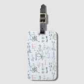 数式パターン ラゲッジタグ (正面縦)