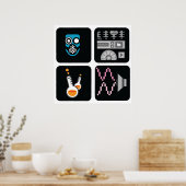 数式プロジェクトのスクエアセット–1 ポスター (キッチン)