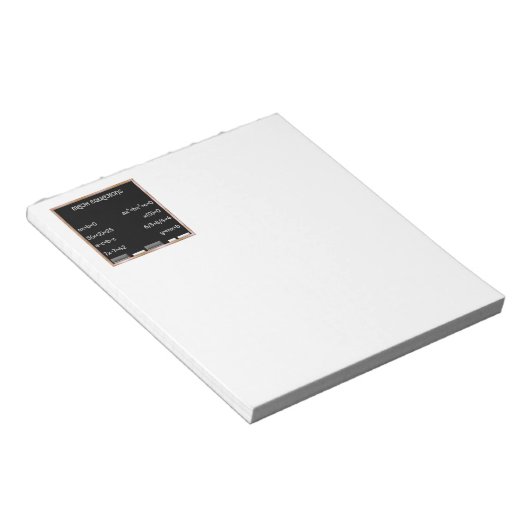 数式付きBlackboard ノートパッド (アングル)