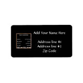 数式付きBlackboard ラベル (正面)