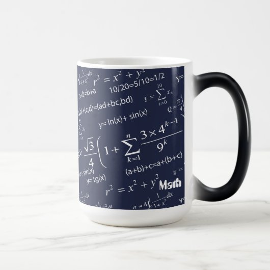 数式先生と学生の名前 モーフィングマグカップ (右)