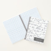 数式図パターングモダンラフ紙 ノートブック (内部)