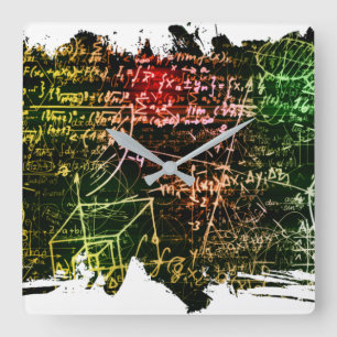 数式宇宙 スクエア壁時計