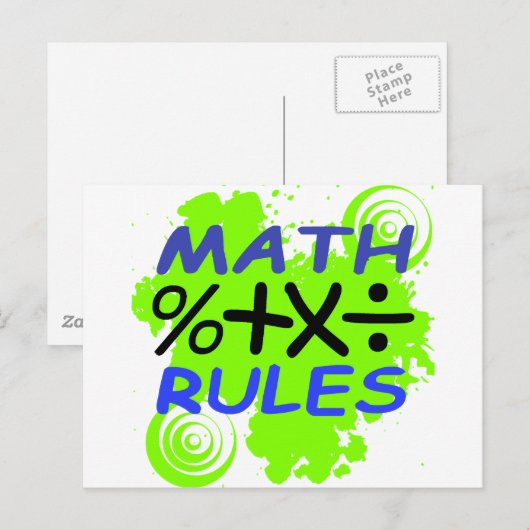 数式規則 ポストカード (正面/裏面)