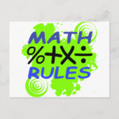 数式規則 ポストカード (正面)