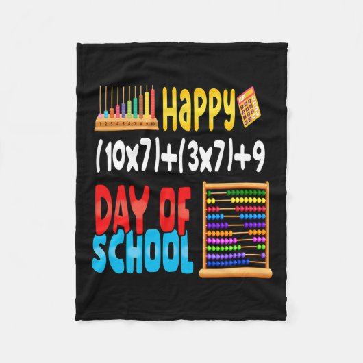 数式100日の先生学生 フリースブランケット (正面)