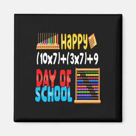 数式100日の先生学生 マグネット (正面)