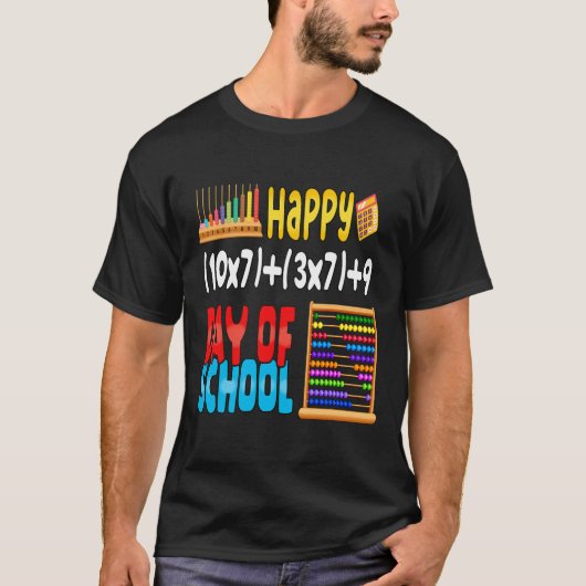 数式100日の先生学生 Tシャツ (正面)