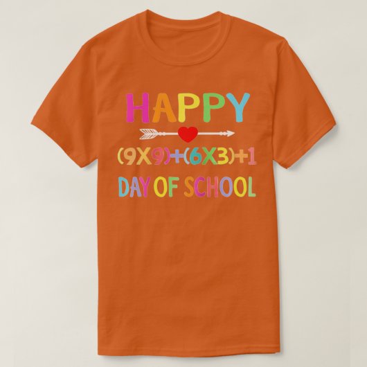 数式100日の女子校生徒先生 Tシャツ (デザイン正面)