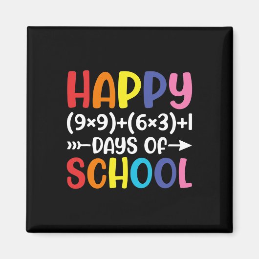 数式100日の学校おもしろい数学先生100th マグネット (正面)